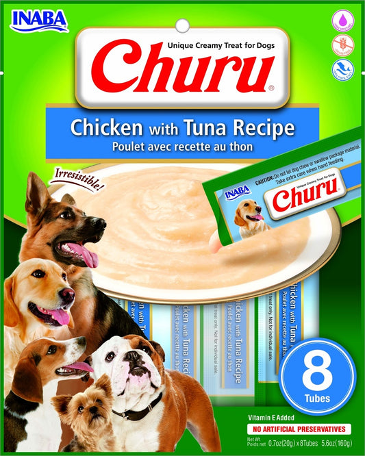 CHURU 8 PIEZAS - CHICKEN WITH TUNA - POLLO Y ATUN 160 GR